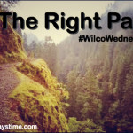 The Right Path  #WilcoWednesday